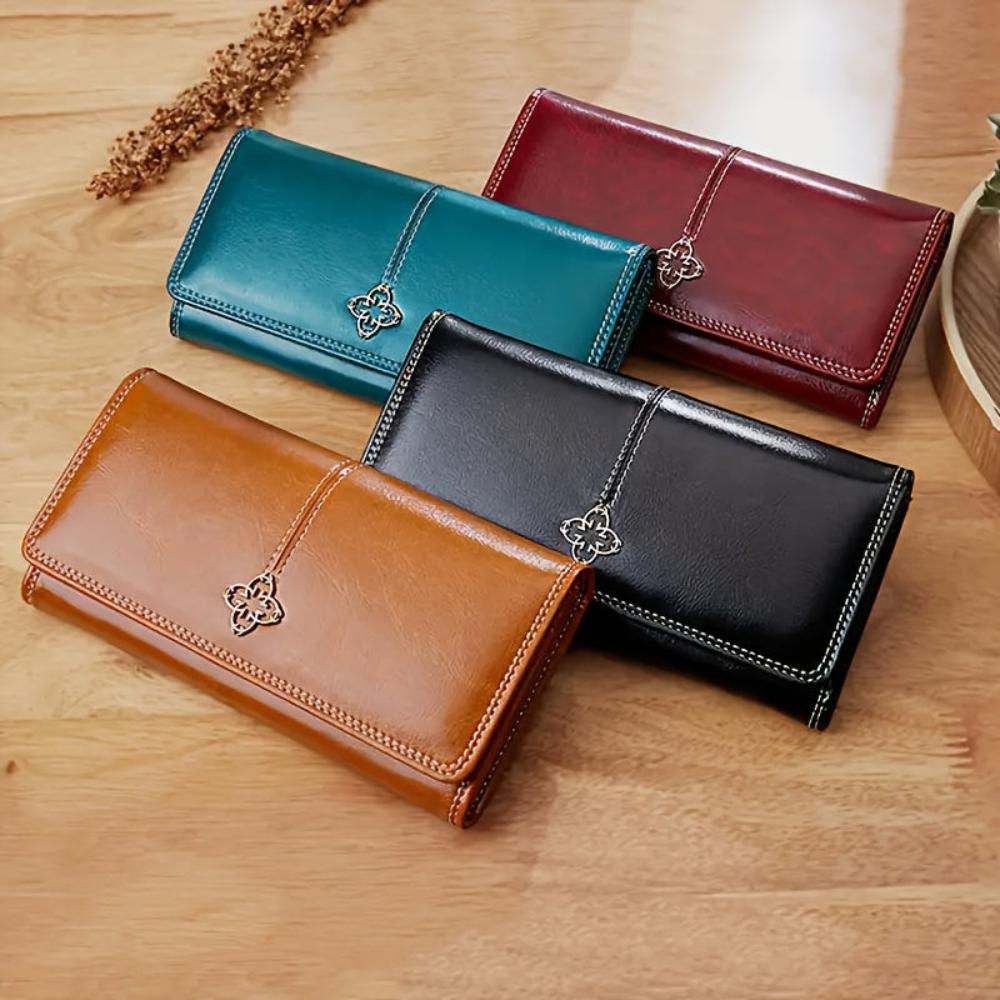 Nicole | Cartera larga de piel