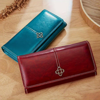 Nicole | Cartera larga de piel