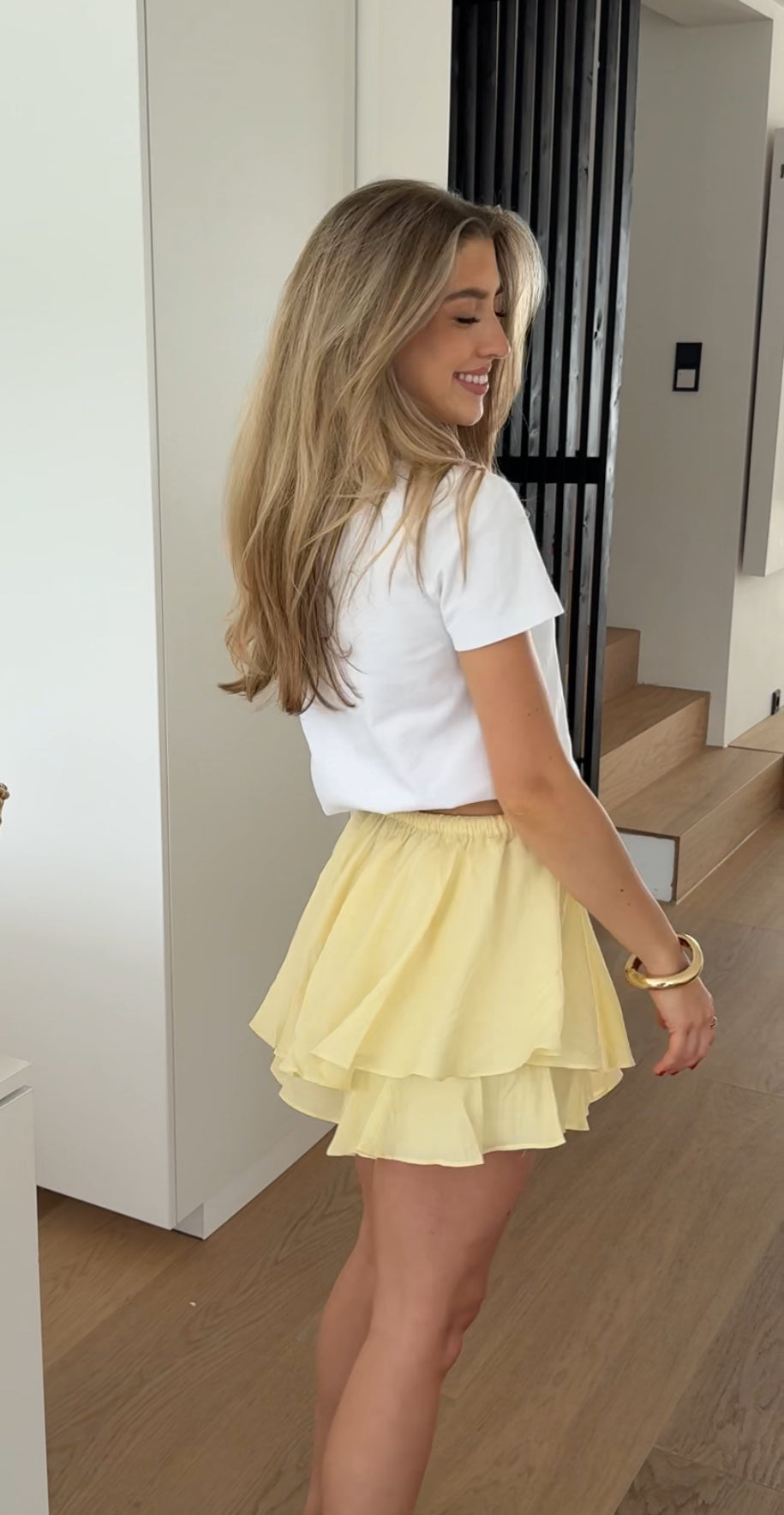 CLARA | FALDA ACAMPANADA LEMON