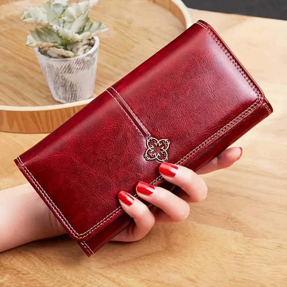 Nicole | Cartera larga de piel