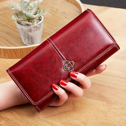 Nicole | Cartera larga de piel
