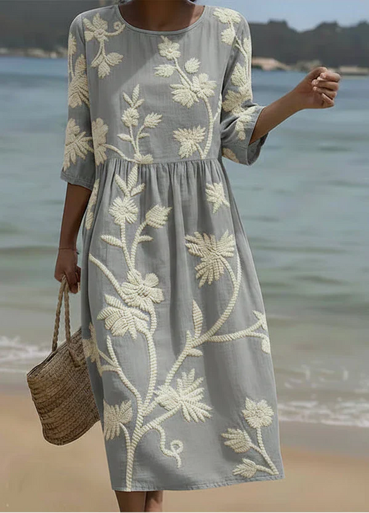 Ashley | Vestido midi con estampado floral