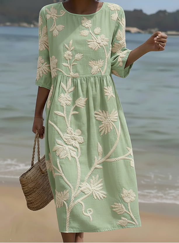 Gwen | Vestido midi con estampado floral