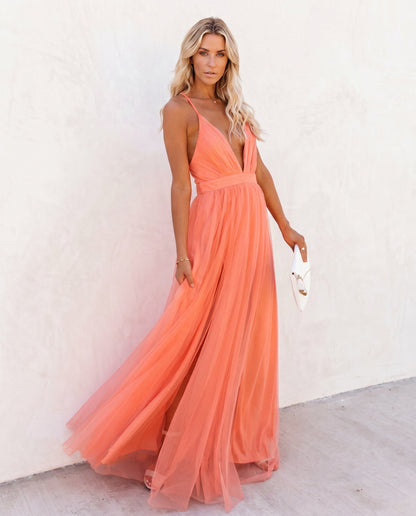 Vestido Coral Degradado