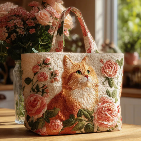 Bolso Artesanal | El Gato Marrón y la Rosa