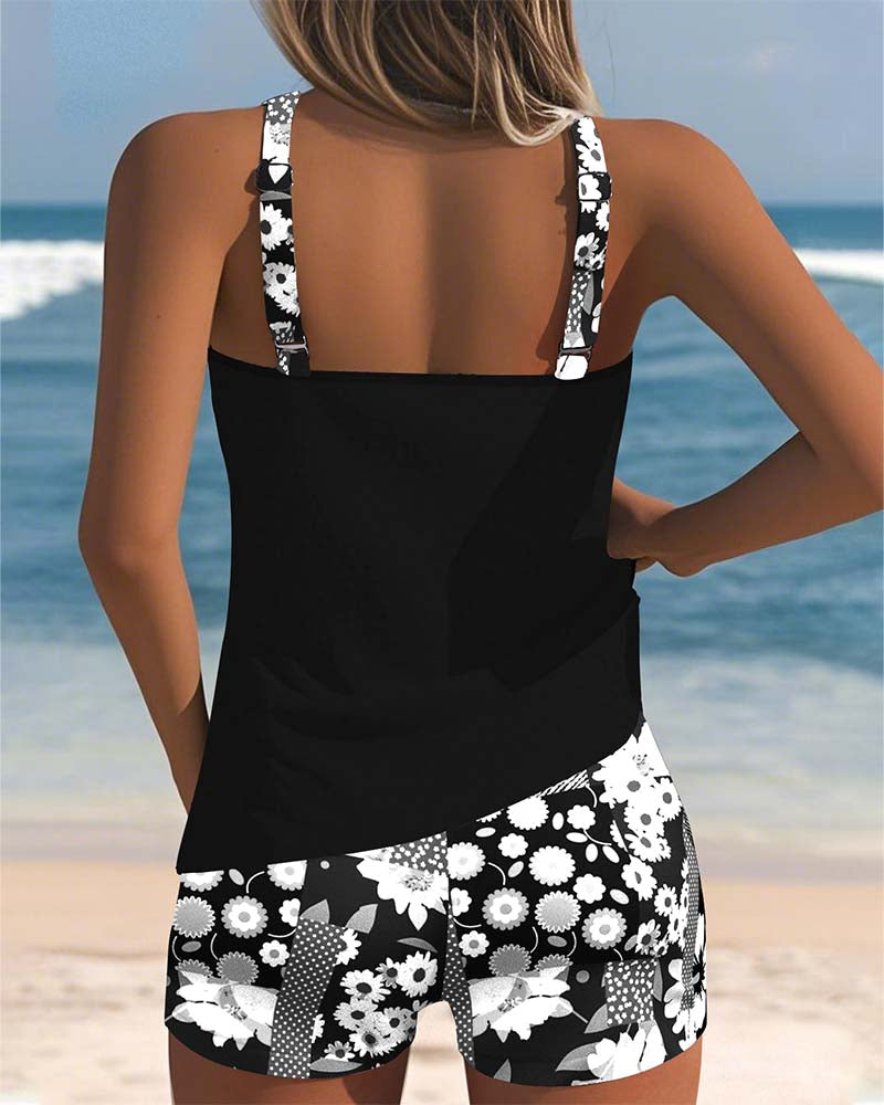 Sabrina | Bikini de dos piezas con ajuste cómodo y estilo floral para la playa