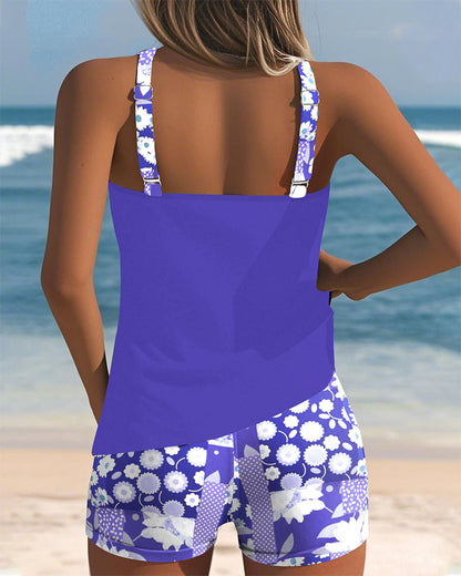 Sabrina | Bikini de dos piezas con ajuste cómodo y estilo floral para la playa