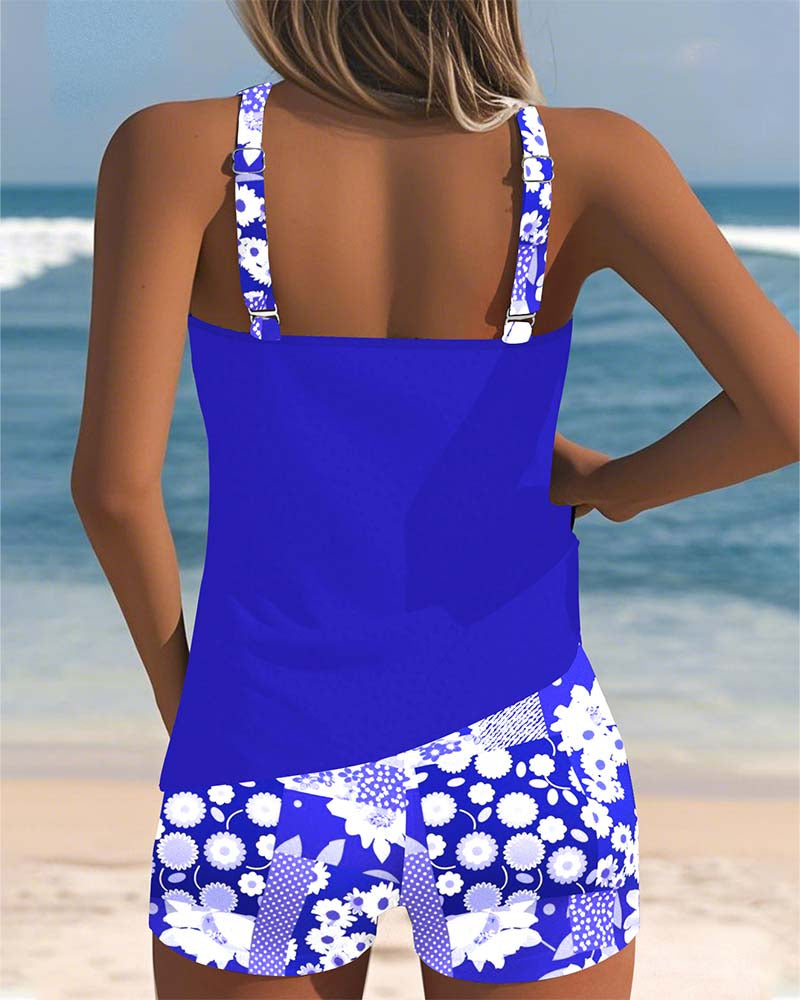 Sabrina | Bikini de dos piezas con ajuste cómodo y estilo floral para la playa