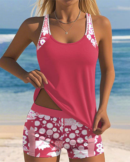 Sabrina | Bikini de dos piezas con ajuste cómodo y estilo floral para la playa