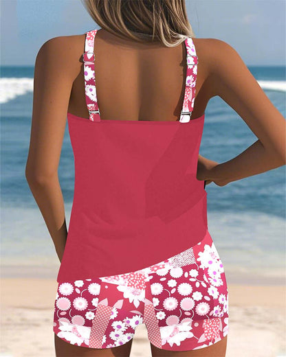 Sabrina | Bikini de dos piezas con ajuste cómodo y estilo floral para la playa
