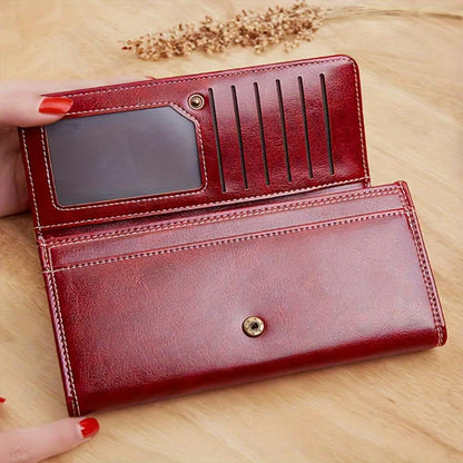 Nicole | Cartera larga de piel