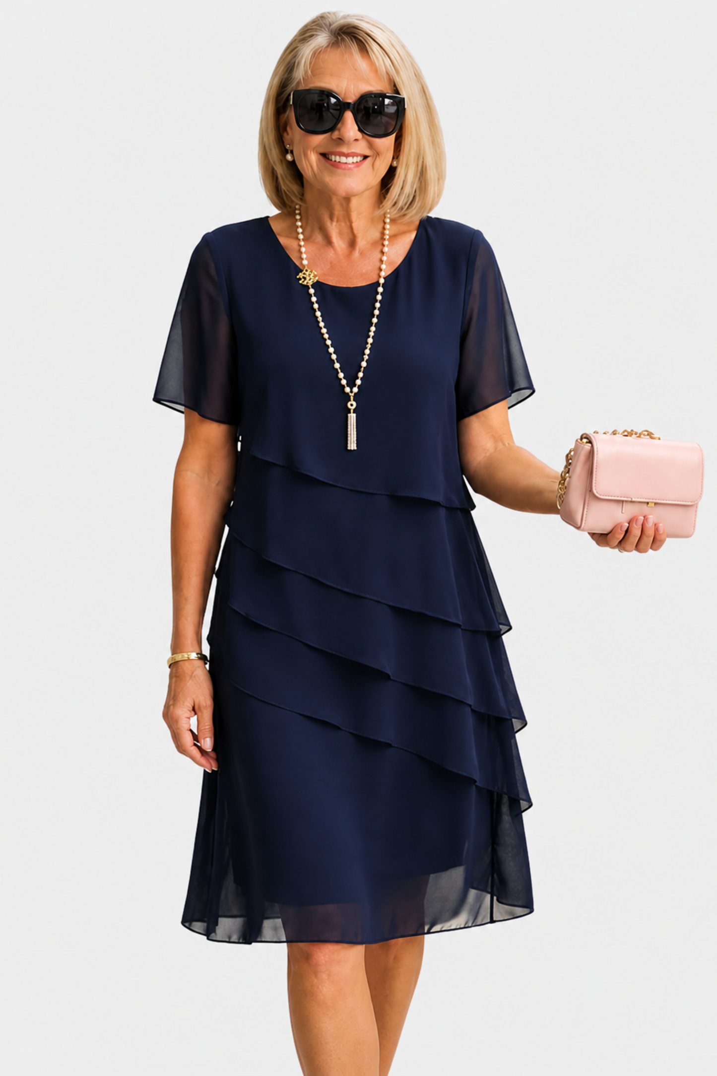 Linda | Vestido elegante con volantes