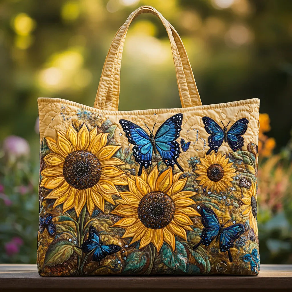 Bolso Hecho a Mano | Girasoles y Mariposa