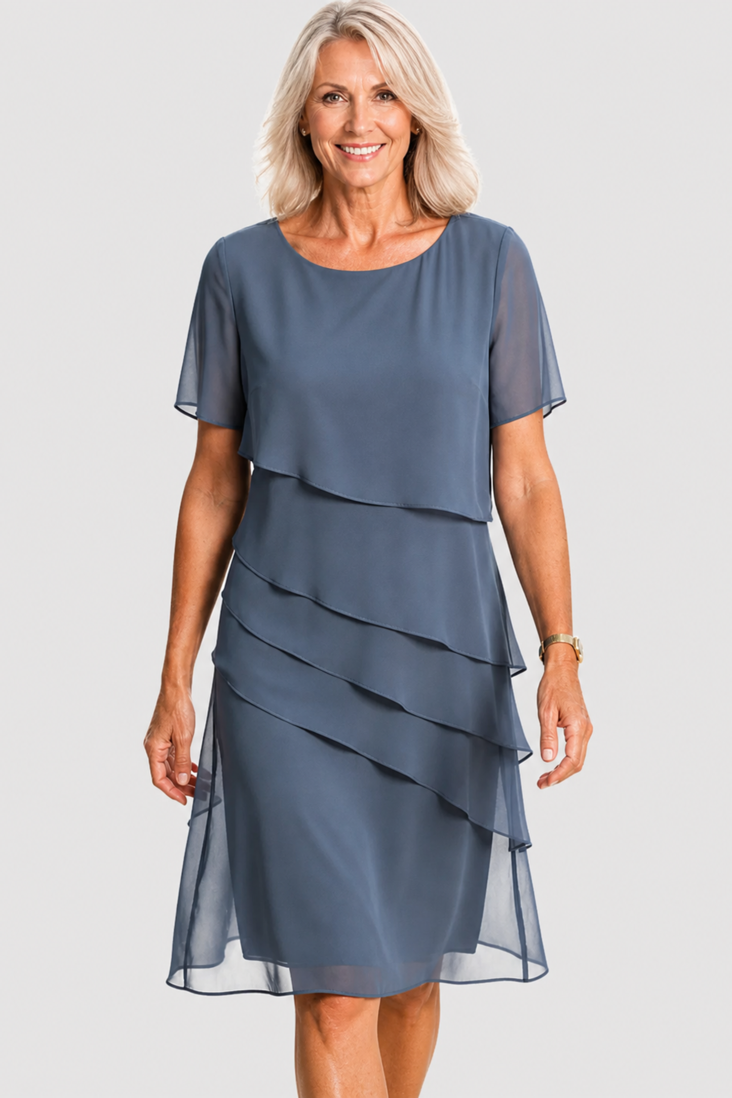 Linda | Vestido elegante con volantes