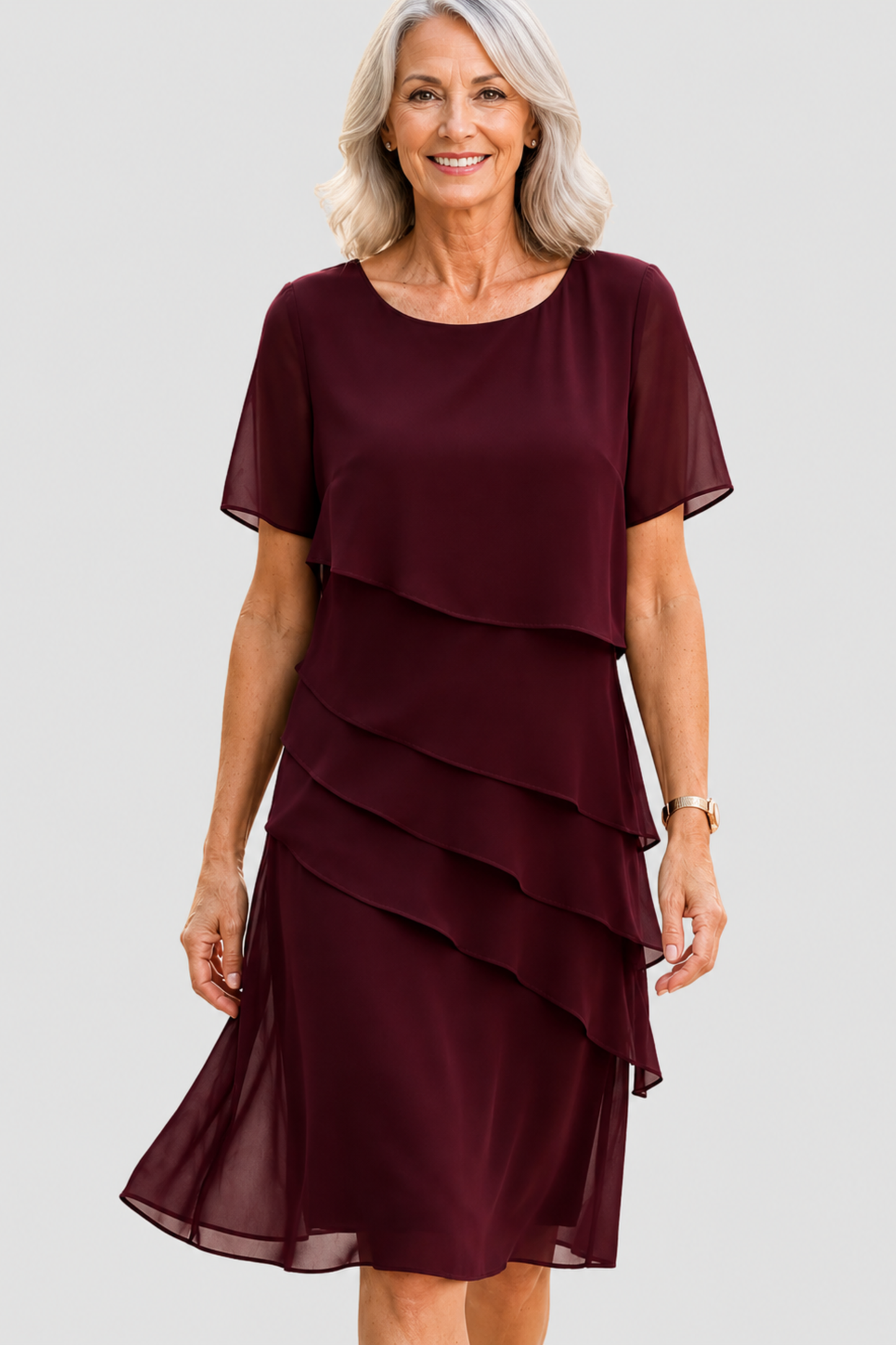 Linda | Vestido elegante con volantes