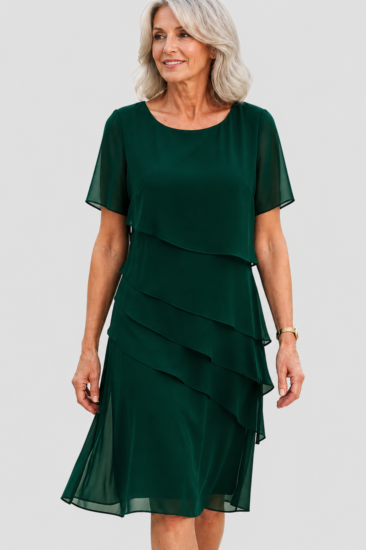 Linda | Vestido elegante con volantes