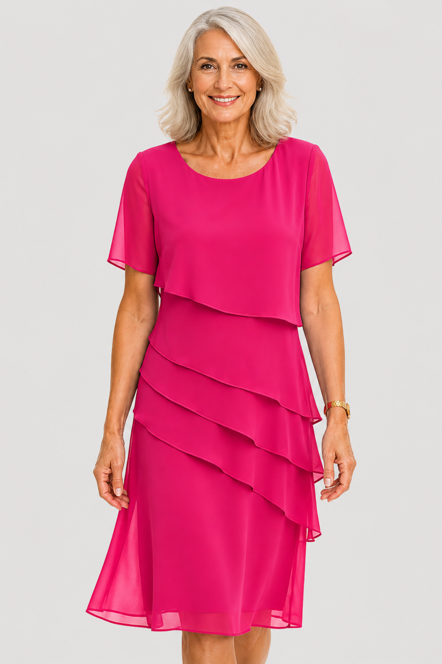 Linda | Vestido elegante con volantes