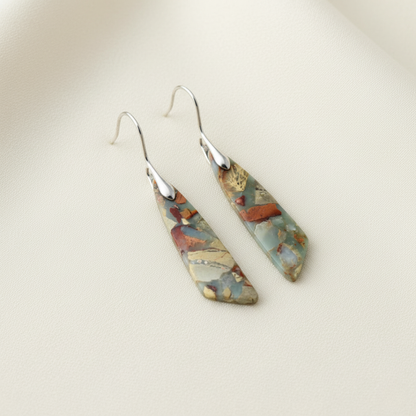 Charm - Pendientes vintage de piedra natural