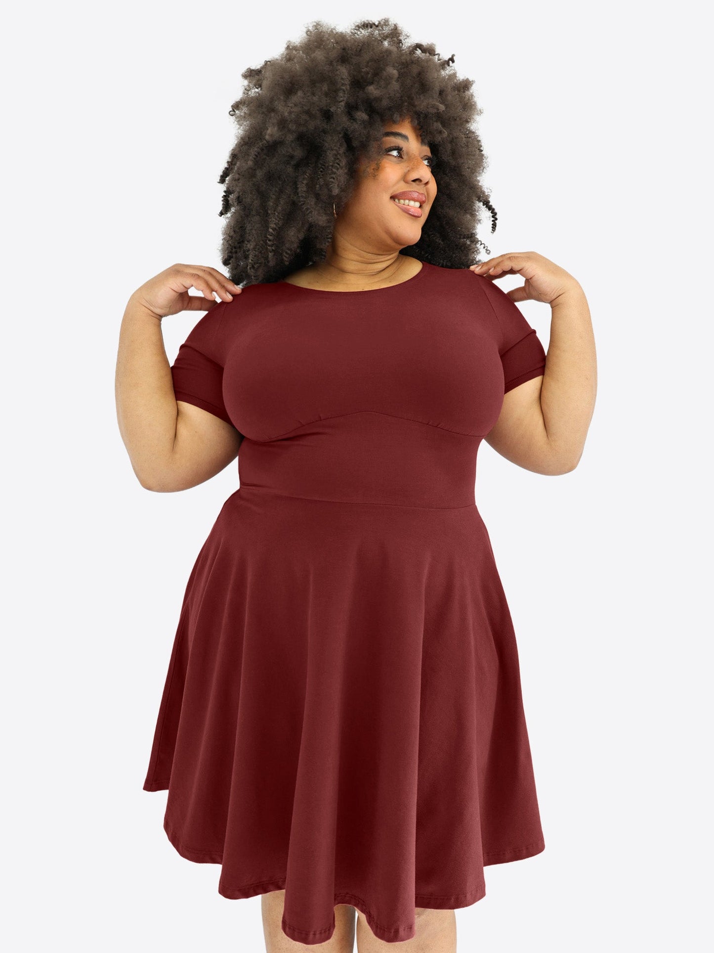 Mara | Vestido skort clásico de manga corta
