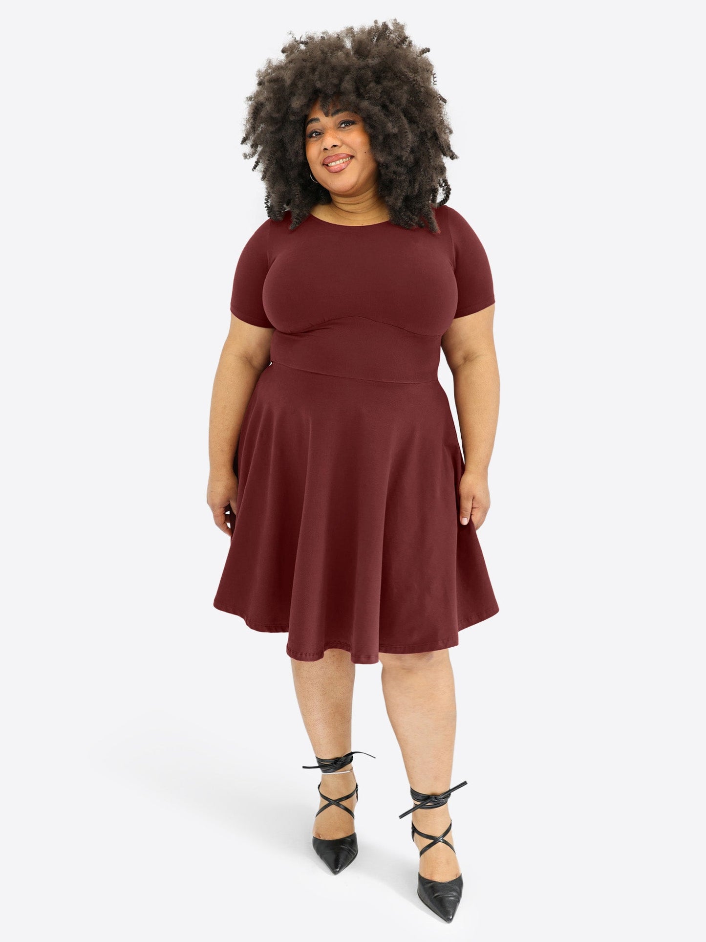 Mara | Vestido skort clásico de manga corta