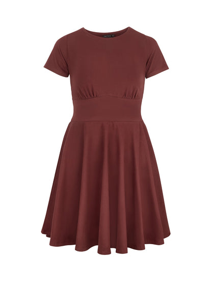 Mara | Vestido skort clásico de manga corta
