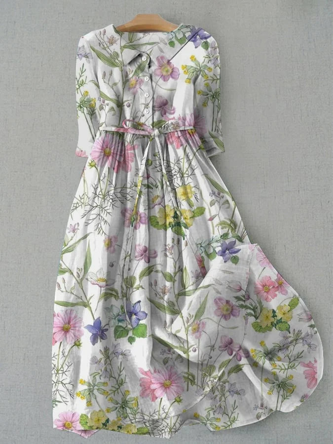 Dahlia - Vestido Floral de Verano Corte A