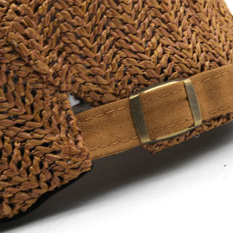 Salvatore — Gorra plana de verano en paja