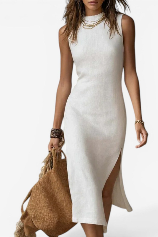 Yasmin | Vestido midi a rayas