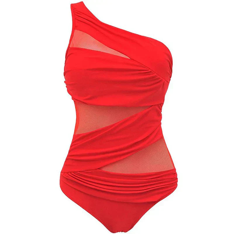 Nayla | Tu elegante bañador de un solo hombro en tallas cómodas