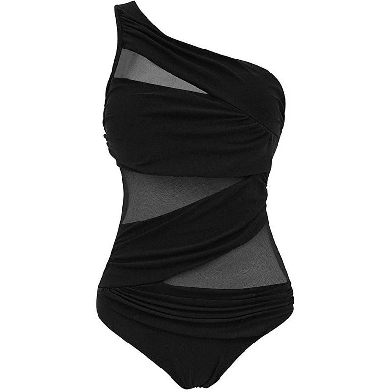 Nayla | Tu elegante bañador de un solo hombro en tallas cómodas