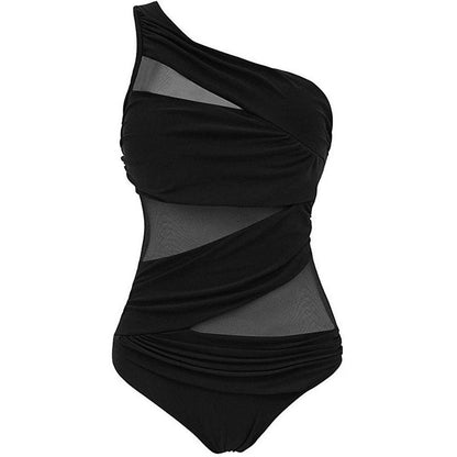 Nayla | Tu elegante bañador de un solo hombro en tallas cómodas