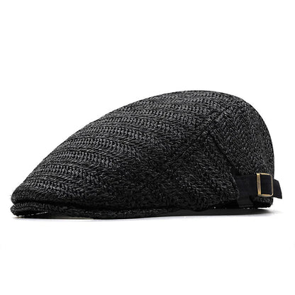 Salvatore — Gorra plana de verano en paja