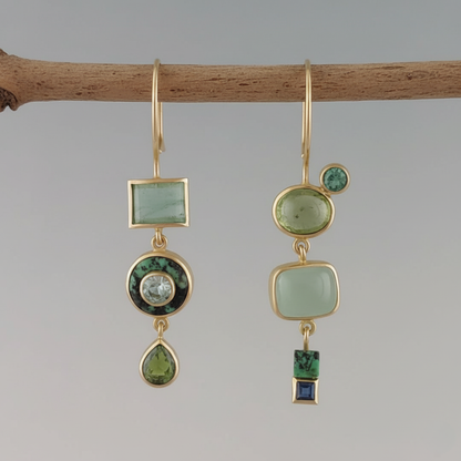 Pendientes vintage verdes