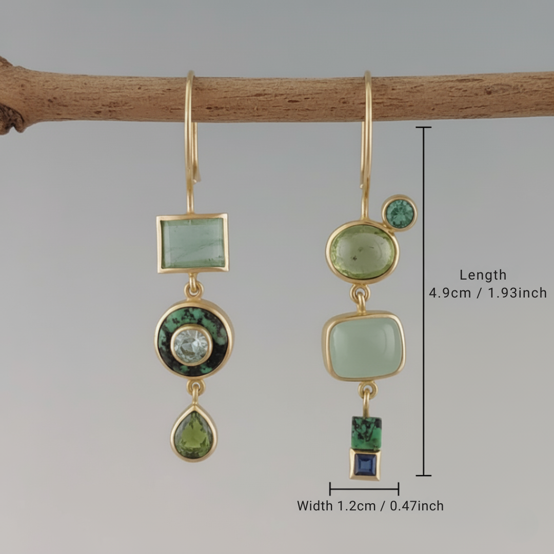Pendientes vintage verdes