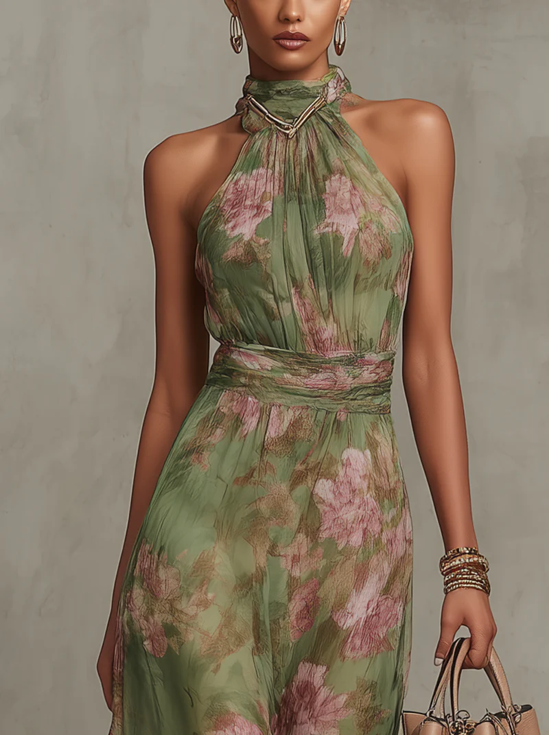Sofía | Elegante vestido de verano con estampado floral