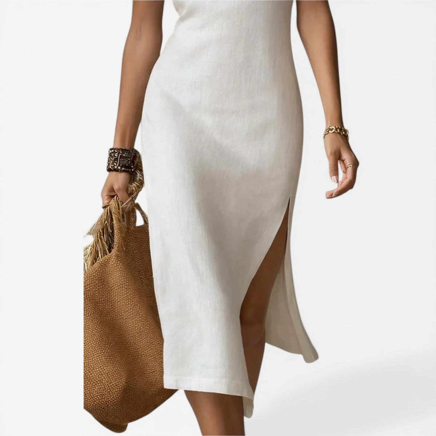 Yasmin | Vestido midi a rayas