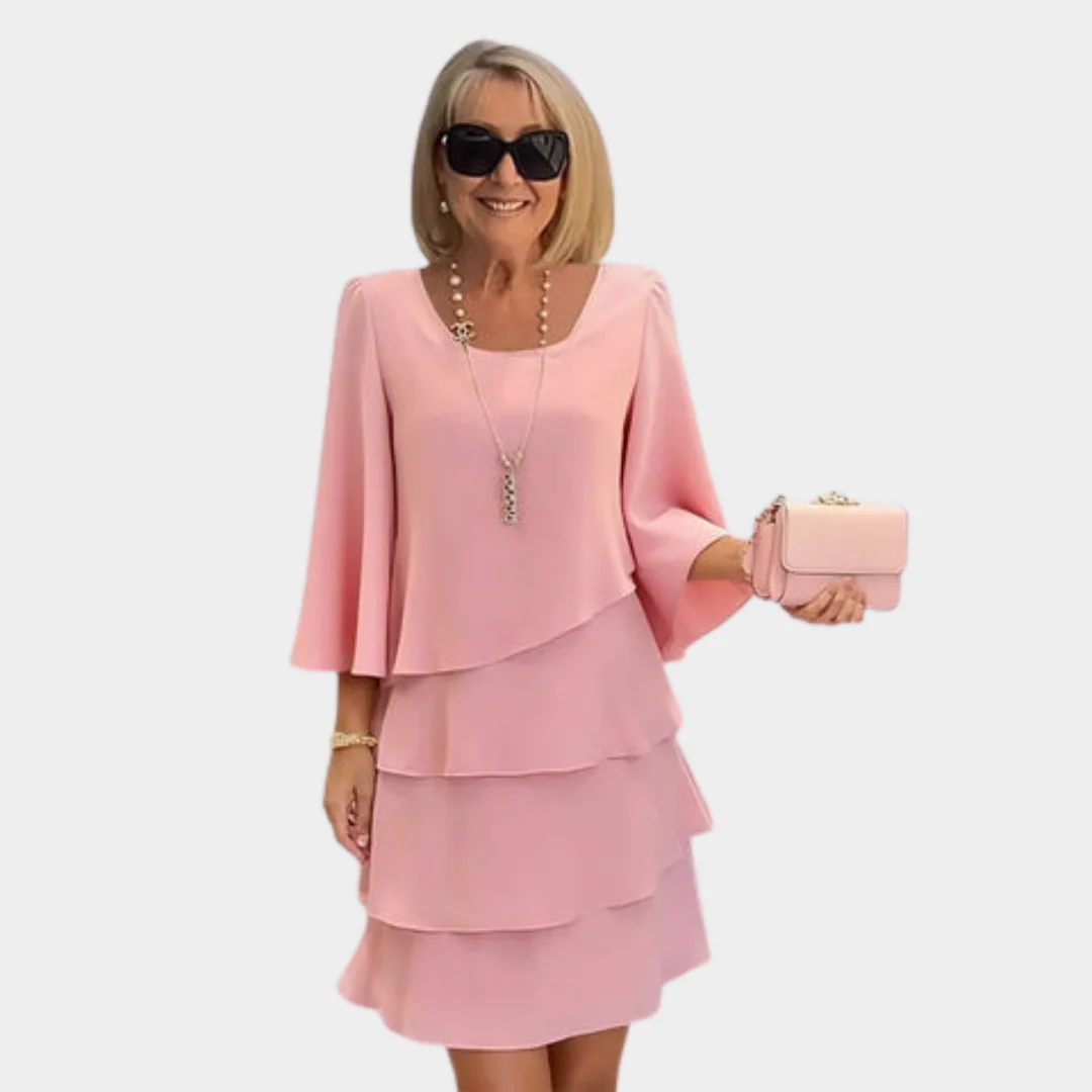 Linda | Vestido elegante con volantes