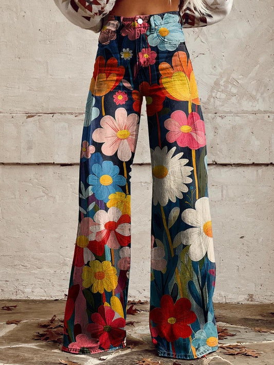 Léna — Pantalones amplios florales